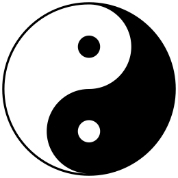 Yin Yang symbol. Debunking common TCM myths. Acupuncture